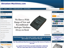 Tablet Screenshot of dictation-machines.com